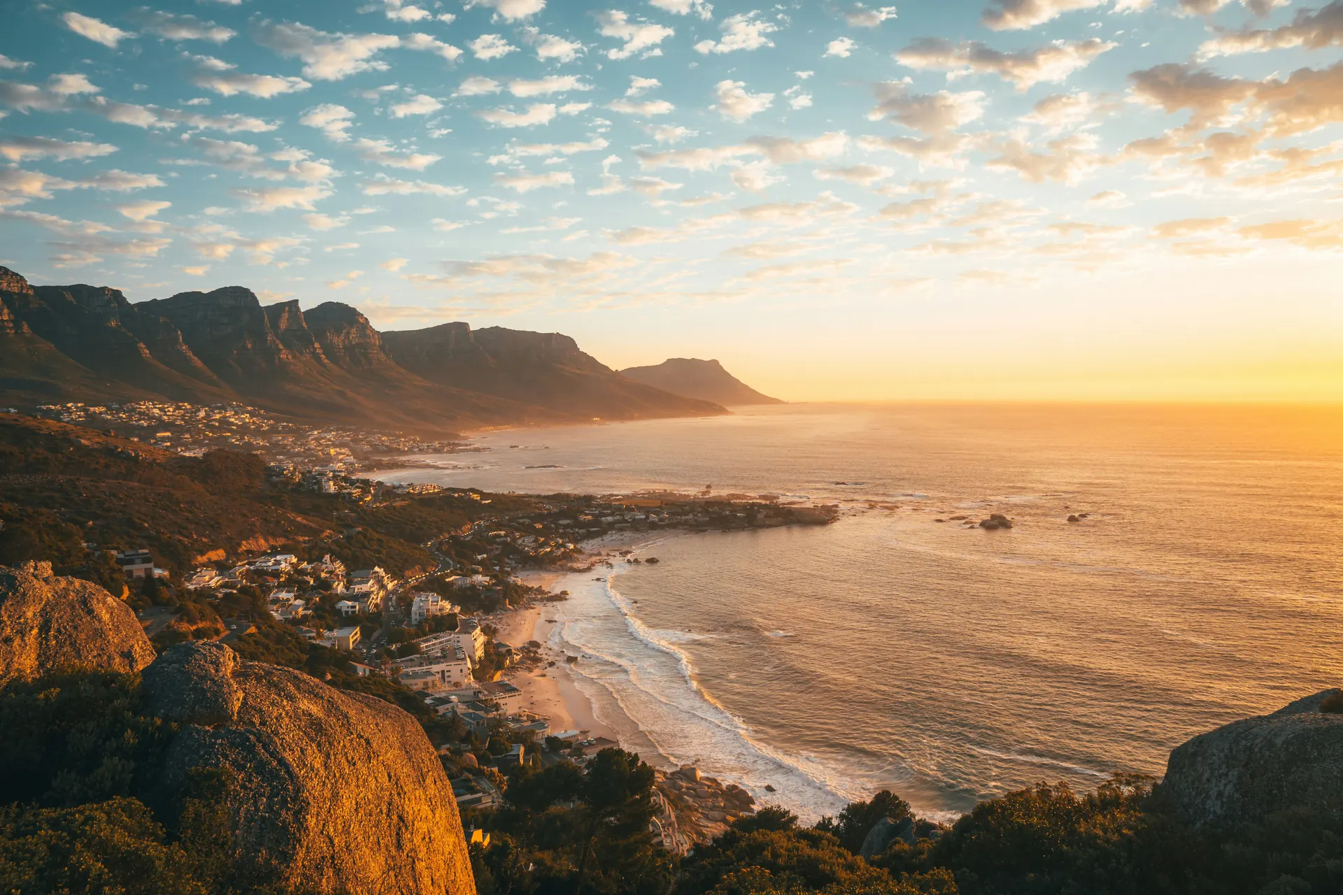 Cape Town, South Africa: 23–29°C winter sun in December